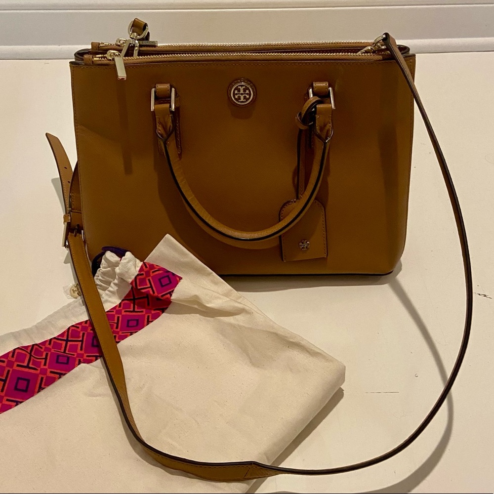 Tory Burch Robinson Double-Zip Tote